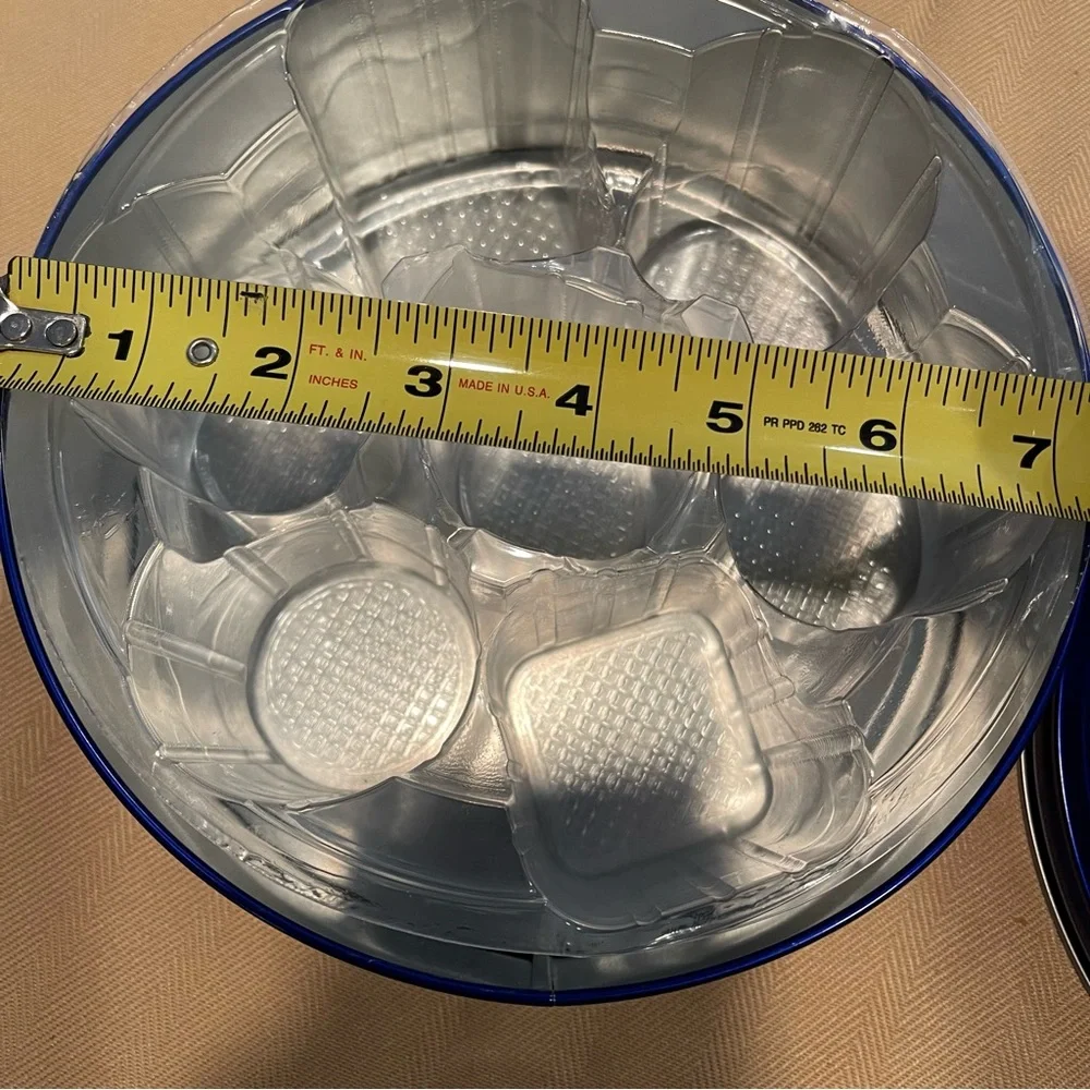 Blue Cookie Tin with insert